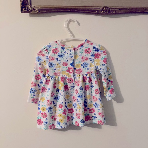 3/20 Little Me Baby Girl’s Long Sleeve Floral Shirt Size 9 - 12 Months - Picture 2 of 4